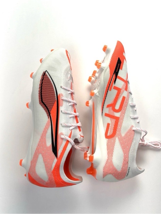 Puma Ultra 5 Match FG/MG 108161-01 Soccer Cleats Football White Orange Mens 11 main image 4